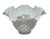 Mid 20th Century Ruffled Rim Hobnail White Milk Glass Bowl Vase — Vintage 6.5" Wide For Sale - Image 5 of 12