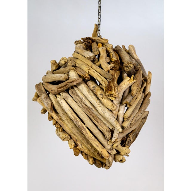 Large Vintage Driftwood Pendant Light For Sale - Image 11 of 11