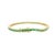 Modern 18k Yellow Gold Natural Emerald Tennis Bracelet for Women For Sale - Image 3 of 7