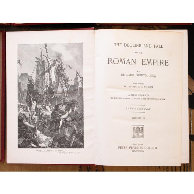 1899 Edward Gibbon "The Decline and Fall of the Roman Empire", Complete Set of 6 Volumes For Sale - Image 13 of 18