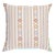 Schumacher Rhodes Stripe 22" Pillow in Neutral For Sale