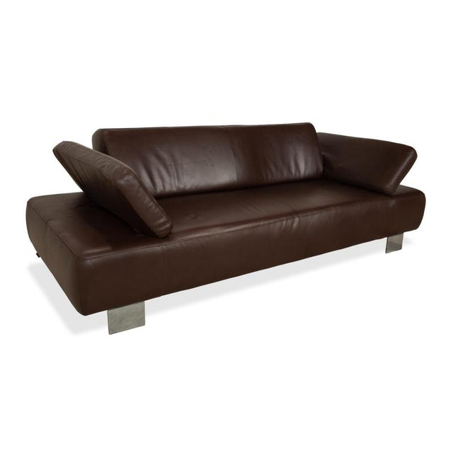 Taboo 3-Seater Sofas in Brown Leather from Willi Schillig, Set of 2 For Sale - Image 5 of 18