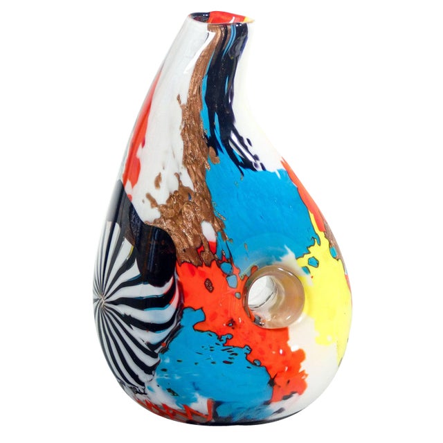 Oriente Vase by Dino Martens for A. Toso., 1950s For Sale