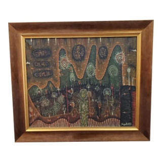 1960s Joan Brotat Painting For Sale