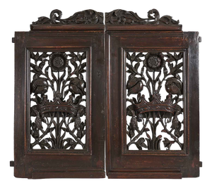 Carved Wooden Gate by Bottega Lombarda, 18th Century