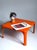 1970s Orange Demetrio 45 Stacking Table by Vico Magistretti for Artemide, 1970s For Sale - Image 5 of 10