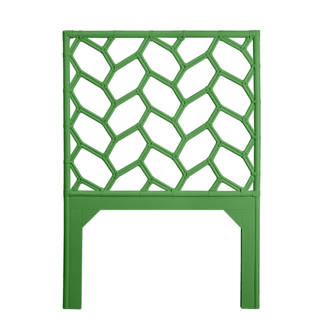 Not Yet Made - Made To Order Silas Standard Bed Twin Extra Long - Bright Green For Sale - Image 5 of 12