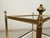 Neo-Classical Gold Brass Side Table, 1970s For Sale - Image 6 of 14
