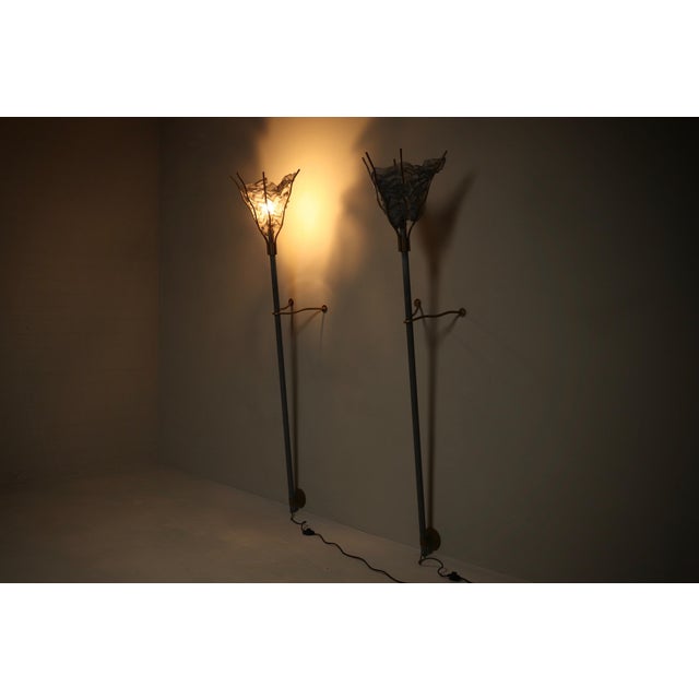 Torche Wall Lamps by Rob Eckhardt for Eckhardt and Leeuwenstein, 1980s, Set of 2 For Sale - Image 6 of 15