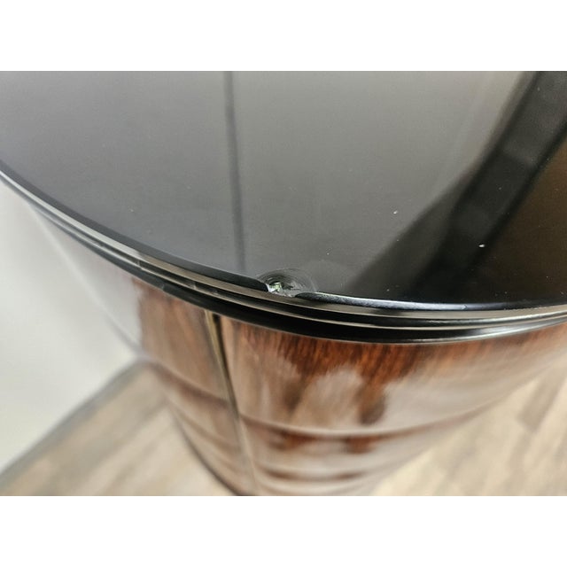Art Deco Sideboard in Rosewood with Black Glass Top attributed to Vittorio Dassi, 1940 For Sale - Image 14 of 18