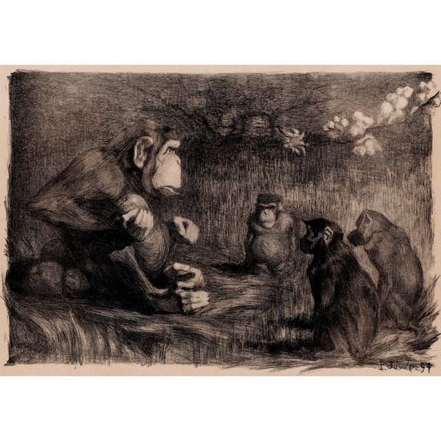 Paul jouve (1878-1973) le jugement de paris (the judgment of paris) original lithograph from the glorious portfolio...
