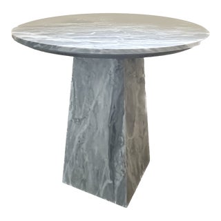 Bardiglio Round Marble Table For Sale