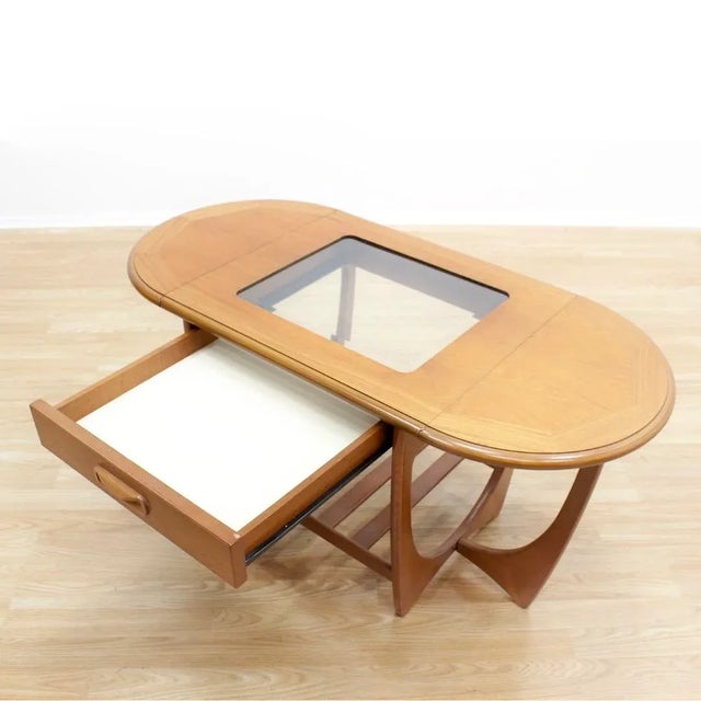 1970s Mid Century Teak Side Table With Leaves by G Plan For Sale In Los Angeles - Image 6 of 10