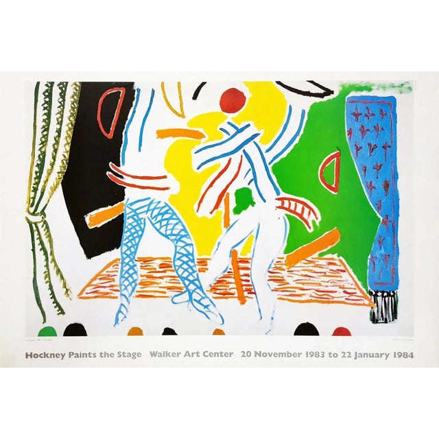 David Hockney Paints the Stage - 1984 Limited Edition Poster For Sale