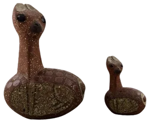 Ceramic Figures by Thomas Hellström for Nittsjö, 1960s, Set of 2