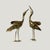 Metal Brass Herons, 1965, Set of 2 For Sale - Image 7 of 8