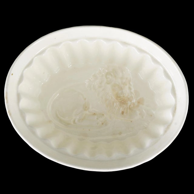 White Victorian Lion Food Mold Circa 1900 For Sale - Image 8 of 8