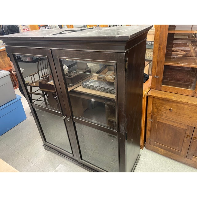 2010s Paula Deen the Bag Lady's Cabinet in Tobacco For Sale - Image 5 of 13