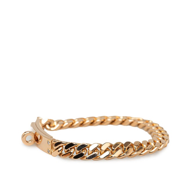 Bracelet Gourmette En Or 18k Vintage - 19,5 Cm, 12 Grammes, Maille Classique, Occasion En Bon état