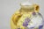 Antique Nippon Hand Painted Porcelain Moriage Mountain Scene Small Yellow Vase For Sale In Philadelphia - Image 6 of 12