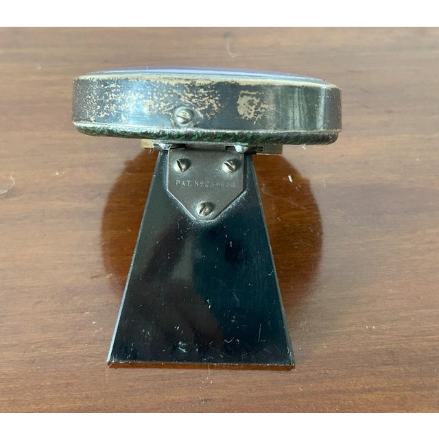 Black Silver & Enamel Table Clock from Williamson LTD, 1913 For Sale - Image 8 of 17