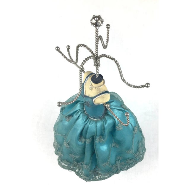 Very cool victorian style jewelry display. Complete with a petticoat and full dress, this is unique and a one of a kind....