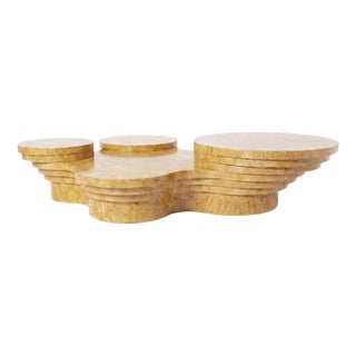 Slice Me Up Coffee Table in Ash Burl Wood by Pietro Franceschini For Sale