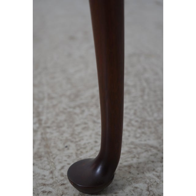 1990s Baker Colonial Williamsburg Mahogany Handkerchief Table For Sale In Philadelphia - Image 6 of 14