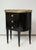 Ebony Pair of Ebonized French Marble-Top Petite Commodes With Brass Gallery For Sale - Image 8 of 13