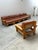 Wood Modular Sectional Sofa in Pine and Leather, 1970s, Set of 6 For Sale - Image 7 of 18