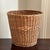 Wood Large Mid-20th Century Natural Wicker Planter Basket For Sale - Image 7 of 18