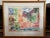 Blue Large Vintage Watercolor Painting by Avraham Binder, Coastal, Colorful Sea Side Bustling Leisure Harbor For Sale - Image 8 of 8