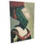 Original figurative portrait painting by listed artist Olga Prell, executed in an expressive modernist style. The...