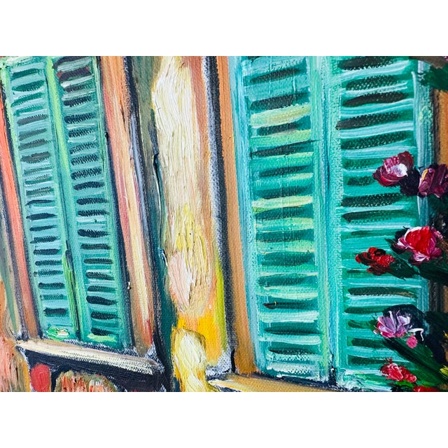 Large Vintage Oil on Canvas Painting For Sale In Charleston - Image 6 of 8