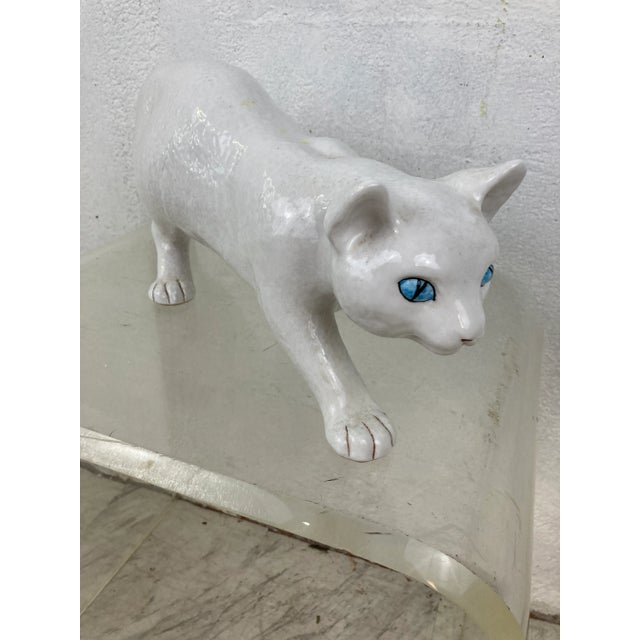Vintage Italian Terracotta Cat For Sale - Image 10 of 11