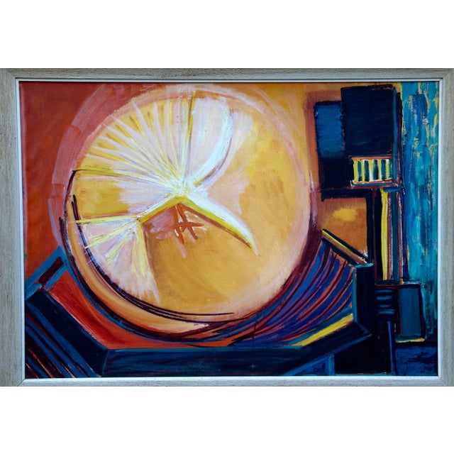 A nice estate fresh oil on canvas by the noted Woodstock artist hope Manchester. The estate it was purchased from bought...