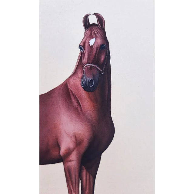 Realist Horse Miniature Painting on Paper Chairish
