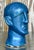 Mid 20th Century Mid 20th Century Vintage Boho Glazed Ceramic Bust For Sale - Image 5 of 6