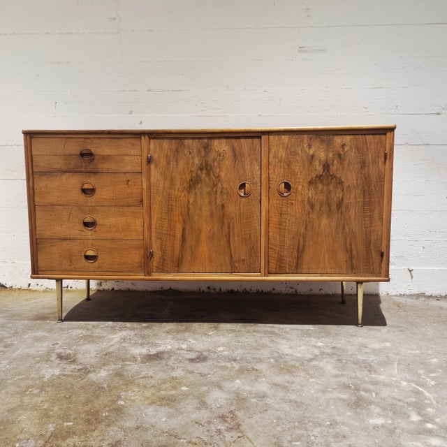 Walnut and Brass Sideboard by William Watting for Fristho, 1950s For Sale - Image 16 of 16