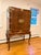 1980s Burl Walnut Chinoiserie Style Media / Bar Cabinet For Sale - Image 14 of 18