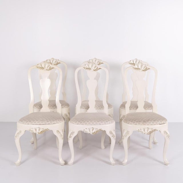 1920s Vintage Dining Chairs in Neo Rococo Style, 1920s, Set of 6 For Sale - Image 5 of 17
