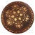 Indian Rosewood Carved Side Table with Brass and Copper Floral Inlay For Sale - Image 3 of 5