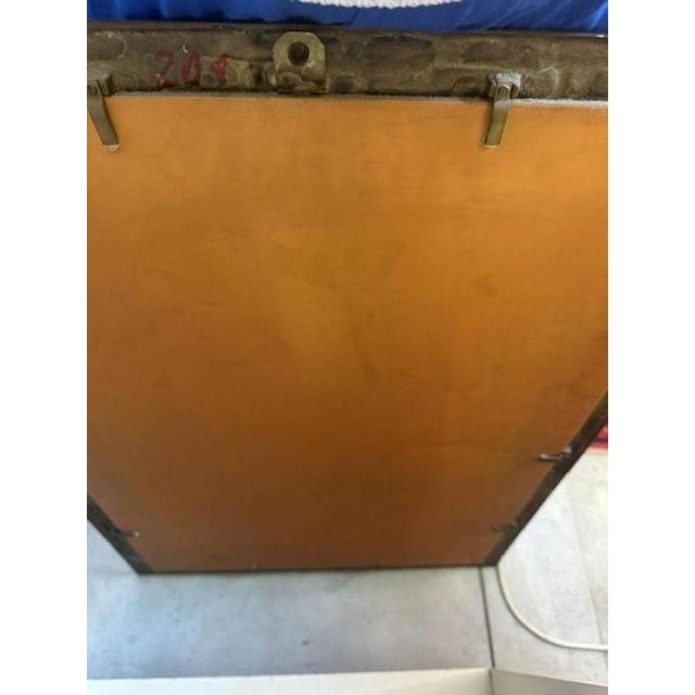 Vintage Mirror with Bronze Frame, 1970s For Sale - Image 10 of 11