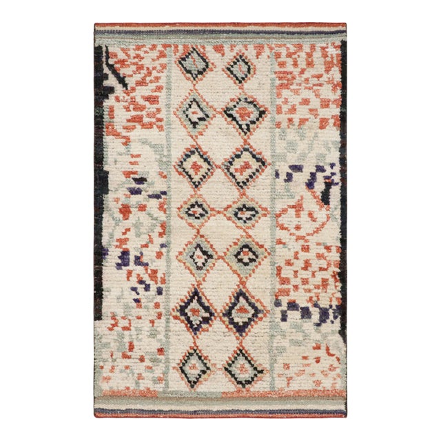 Rug & Kilim’s Moroccan Style Rug With Colorful Geometric Patterns For Sale