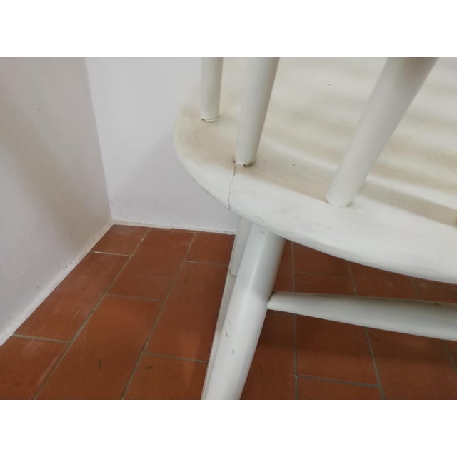 White Mademoiselle Rocking Chair by Ilmari Tapiovaara For Sale - Image 8 of 18