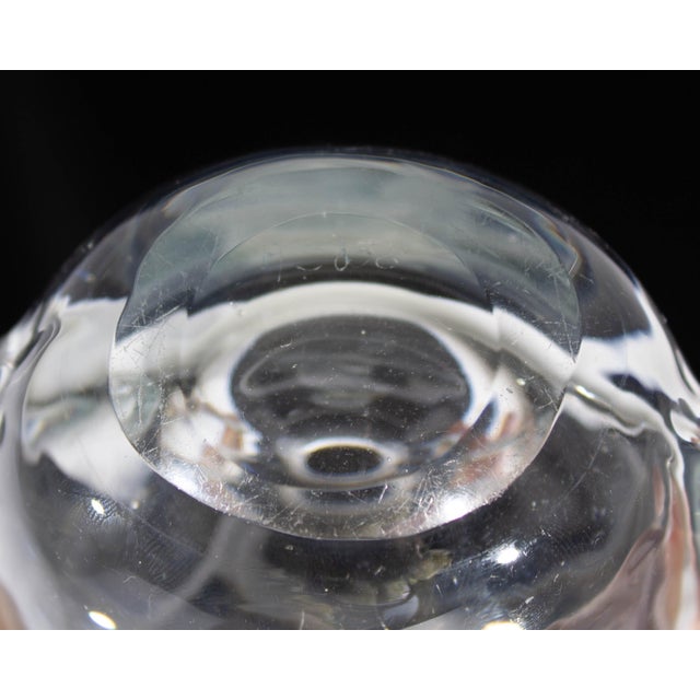 Mid 20th Century Kosta Swedish Glass Vase With Etched Squirrel For Sale - Image 5 of 6