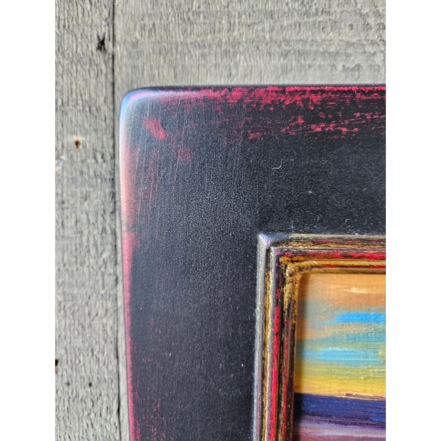 2010s Brenda Hendrix Original Tonalist Landscape Oil Painting “North Park Sunset” For Sale - Image 5 of 6