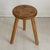 Solid wood tripod stool Signs of wear and age Stable and functional Height: 46 cm Diameter: 29 cm