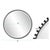 Black Bellfore Beaded Round Mirror For Sale - Image 8 of 9
