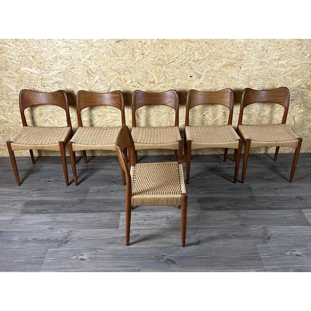 Mid-Century Chairs in Teak by Niels O Möller for J L Møllers, 1960s, Set of 6 For Sale - Image 17 of 18